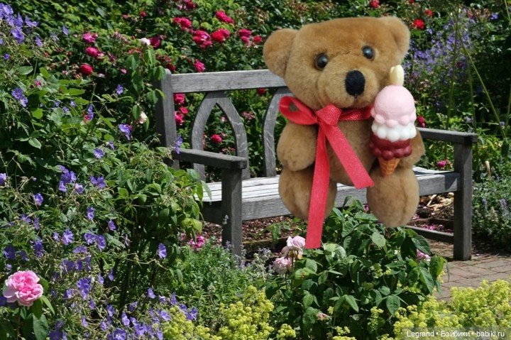 Мишель собирает ягоды🍓 — Плюшевые мишки и игрушки (Teddy Bear): винтаж