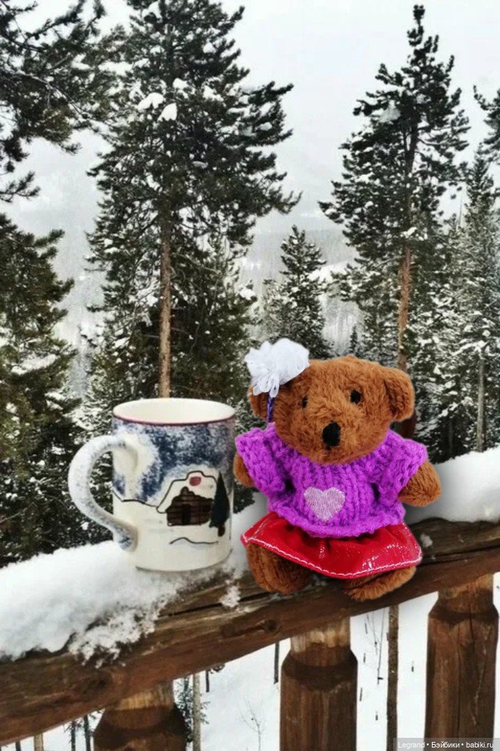 Из жизни моих мишек: Гюлиз и снег