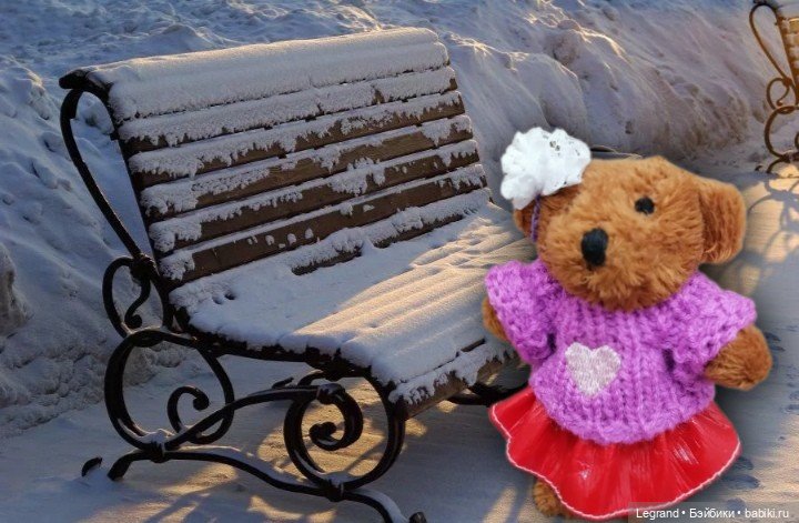 Из жизни моих мишек: Гюлиз и снег (фото 5)