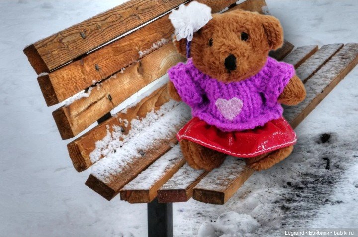 Из жизни моих мишек: Гюлиз и снег