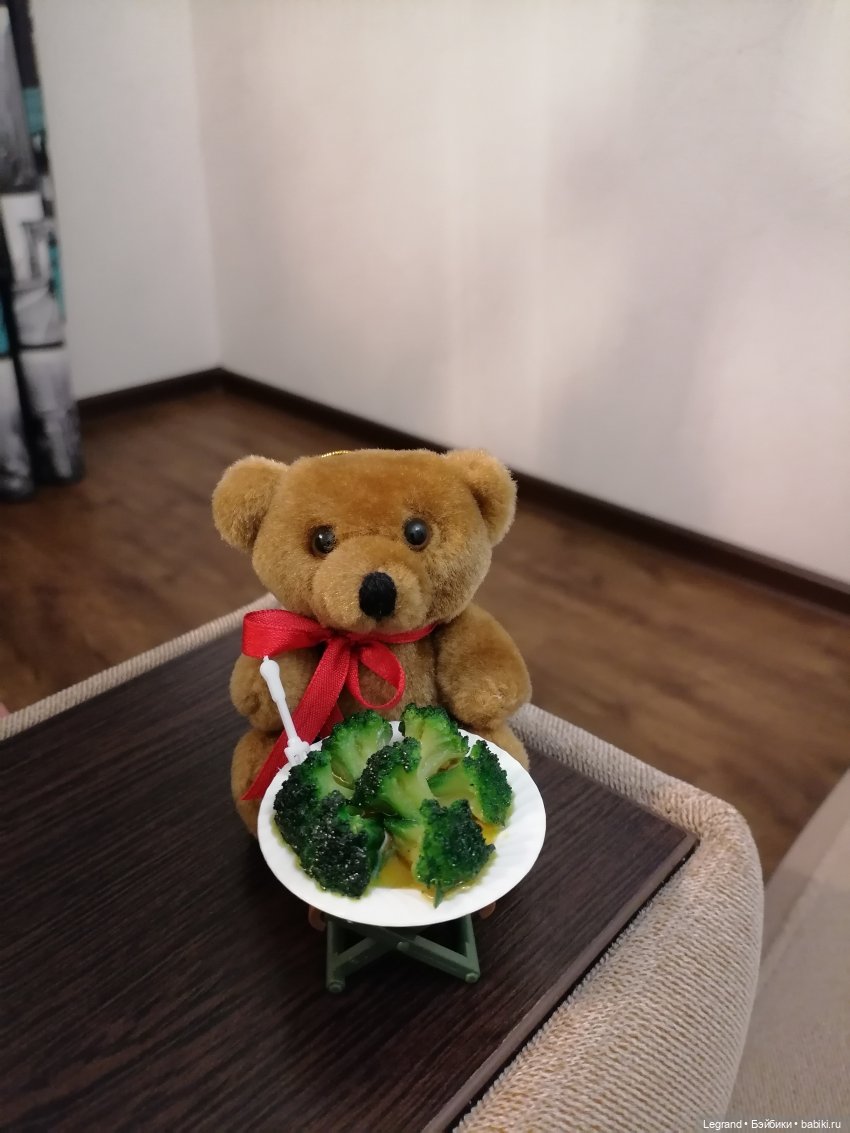 Мишель и я: ужин — Плюшевые мишки и игрушки (Teddy Bear): винтаж