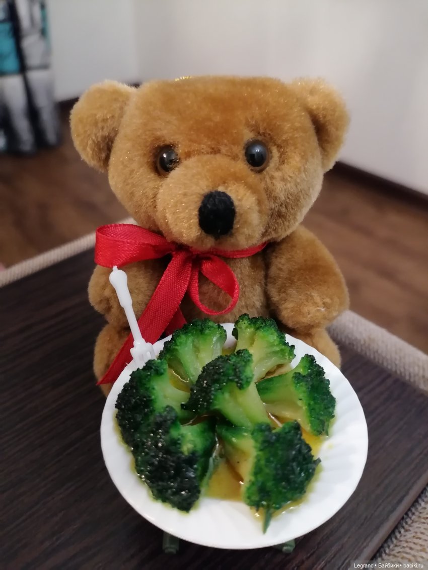 Мишель и я: ужин — Плюшевые мишки и игрушки (Teddy Bear): винтаж