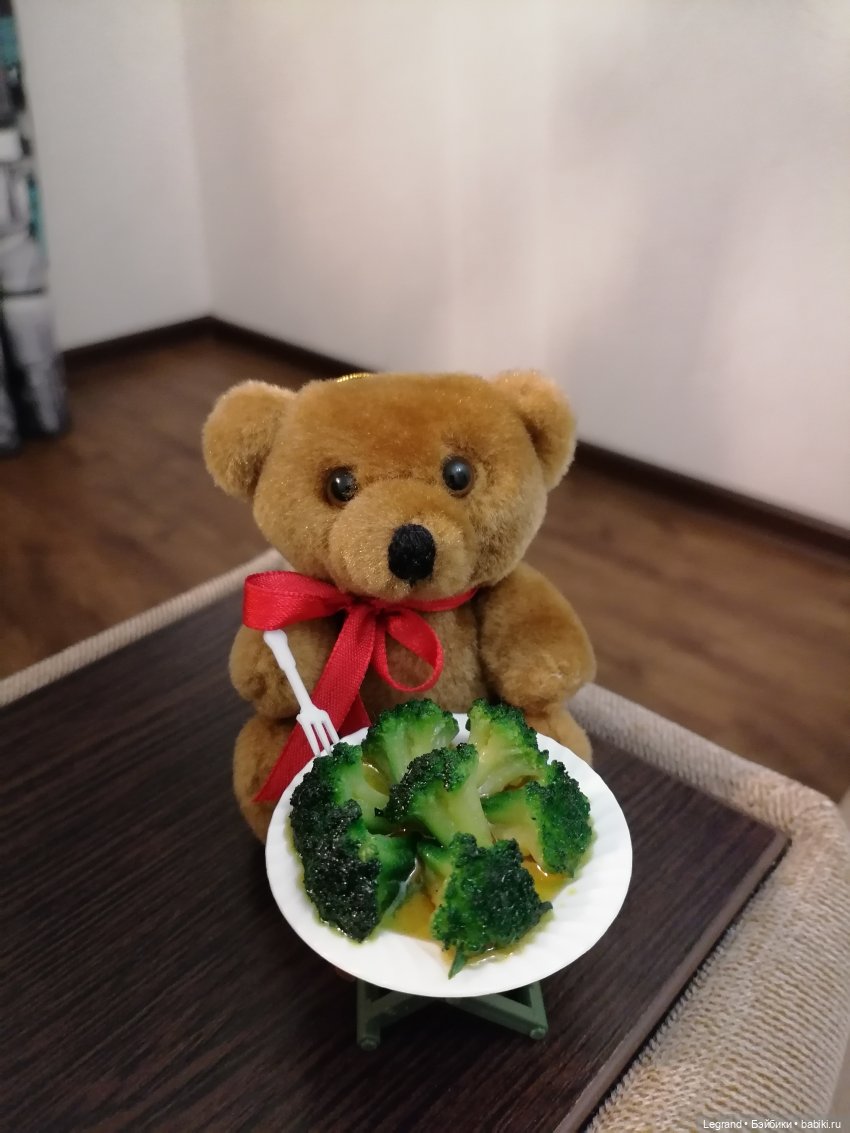 Мишель и я: ужин — Плюшевые мишки и игрушки (Teddy Bear): винтаж (фото 7)