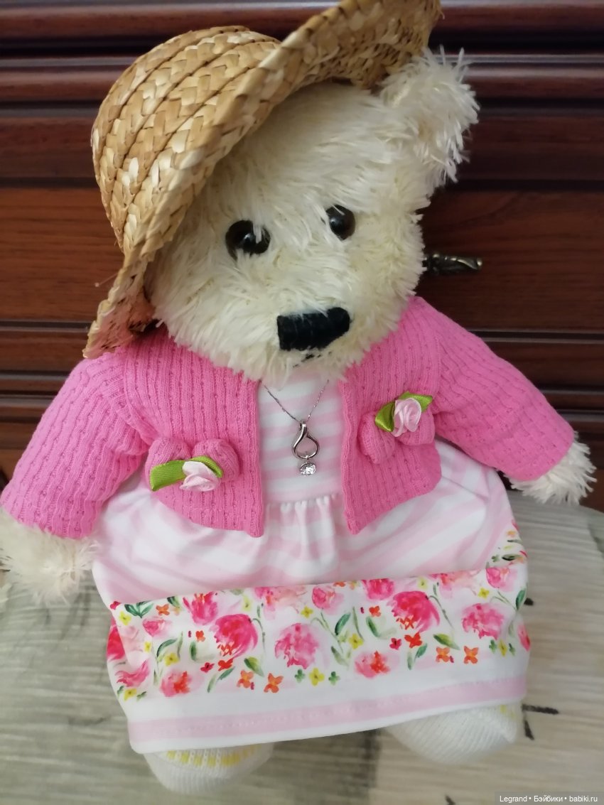 Пембе в новом платье🌺 — Плюшевые мишки и игрушки (Teddy Bear): винтаж (фото 2)