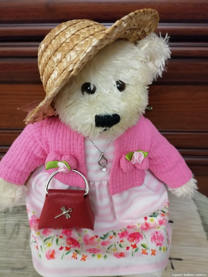 Пембе в новом платье🌺 — Плюшевые мишки и игрушки (Teddy Bear): винтаж