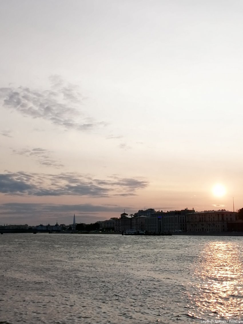 Санкт-Петербург: Нева - закат на Неве