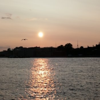 Санкт-Петербург: Нева - закат на Неве