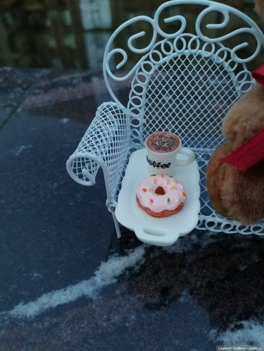 Из жизни моих мишек: Мишель и вечерний кофе в Парадном (фото 9)