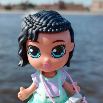 Санкт-Петербург: Берен и фламинго у фонтана и на набережной Невы