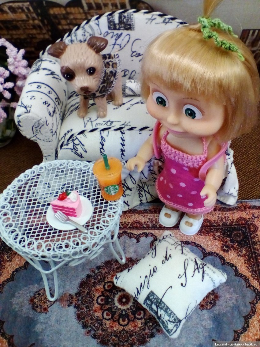 Лурения: Жу-Жу в саду — Куклы Маша и Медведь (Simba): Маша в кармашке (фото 7)