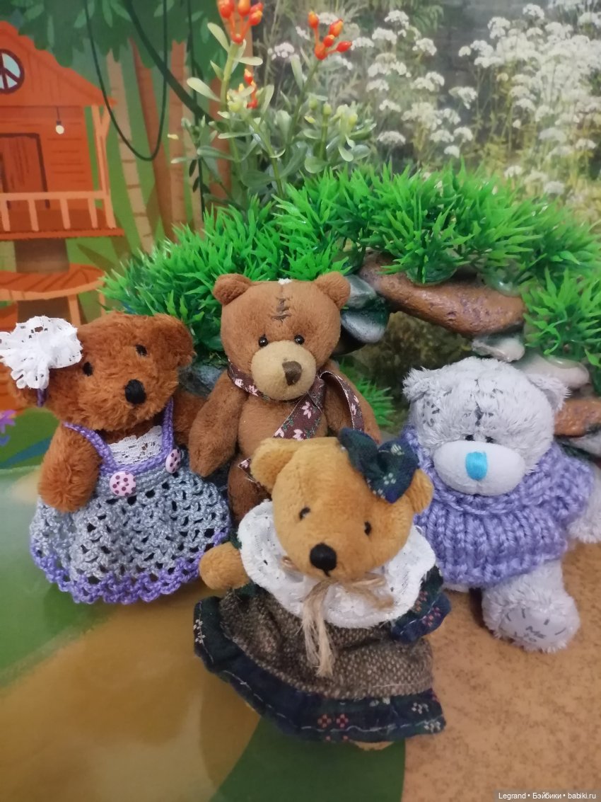 Из жизни моих мишек: тыква, зелень, медвежата🤗