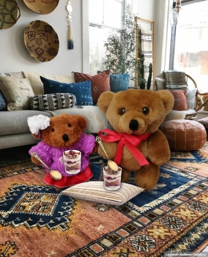 Из жизни моих мишек: тыква, зелень, медвежата🤗