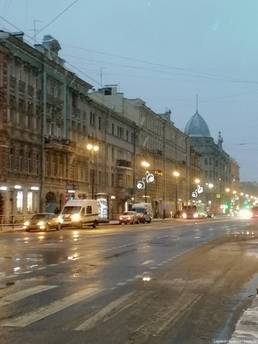 Заснеженный Санкт-Петербург: прогулка с винтажной белкой