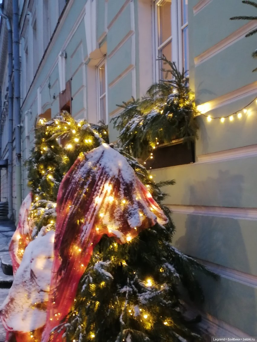 Заснеженный Санкт-Петербург: прогулка с винтажной белкой