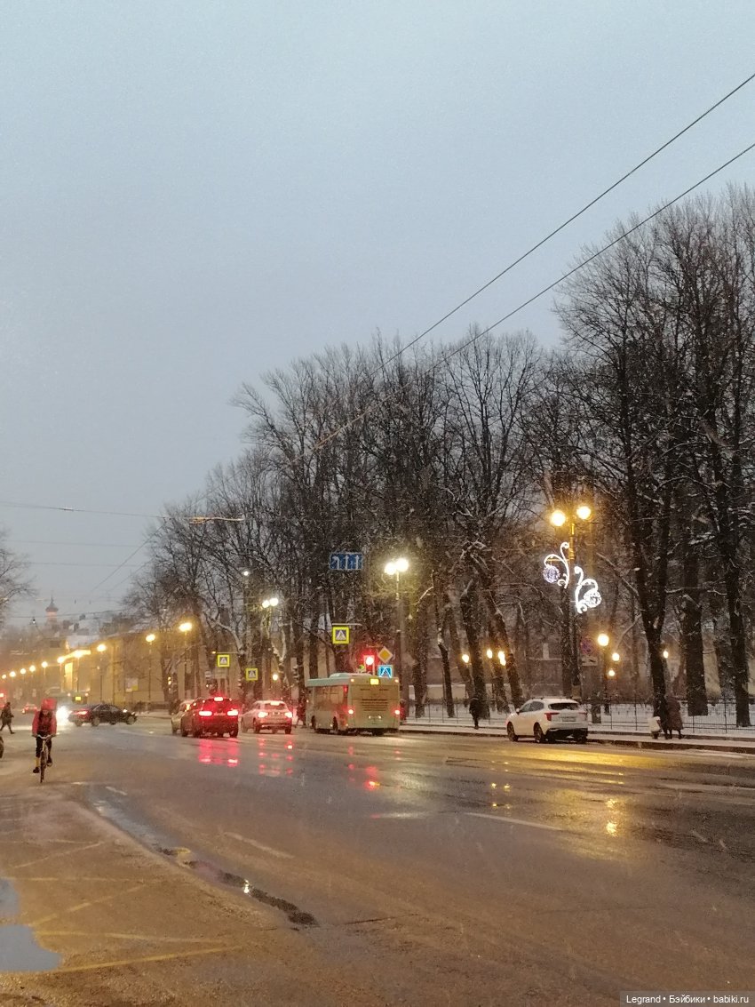 Заснеженный Санкт-Петербург: прогулка с винтажной белкой