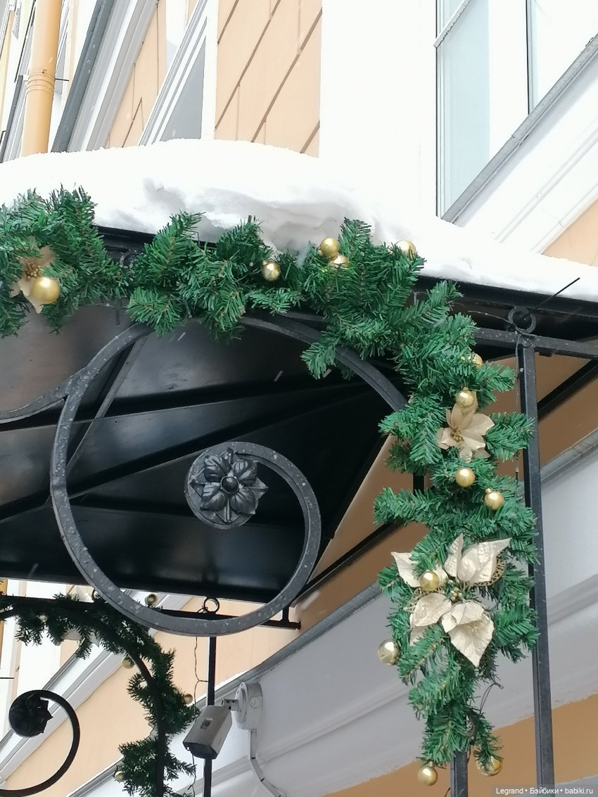 Зимний Санкт-Петербург: медвежонок Барыш на прогулке