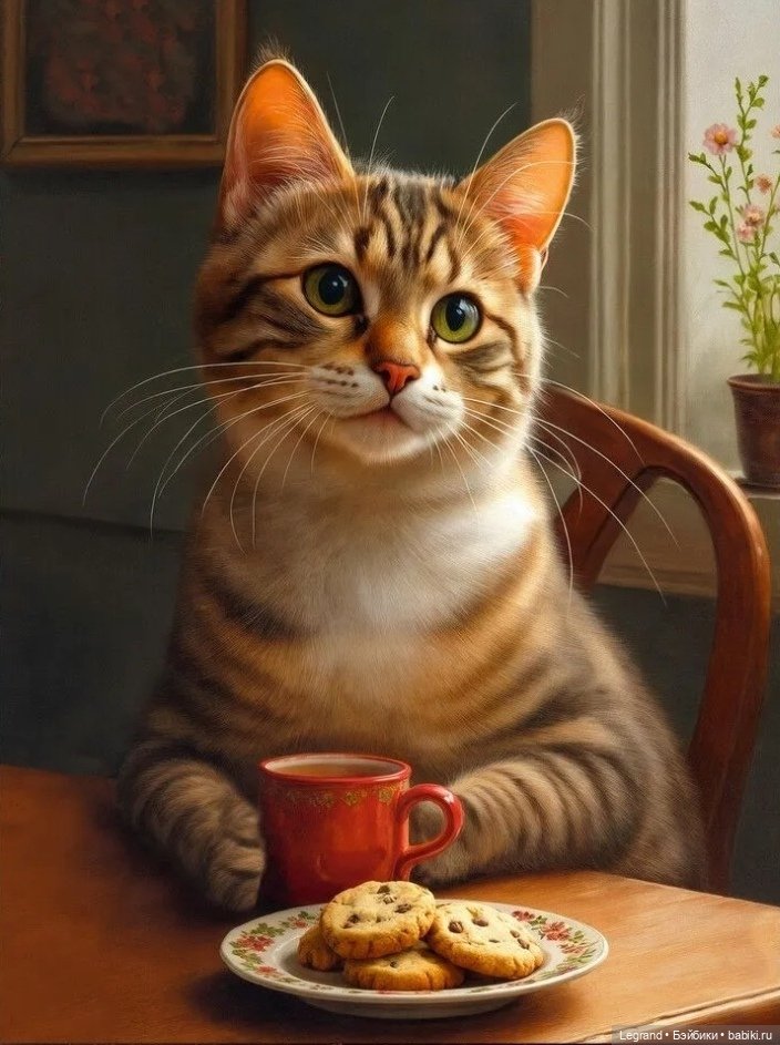 Где-то не здесь, в Городе котов и кошек...🤗