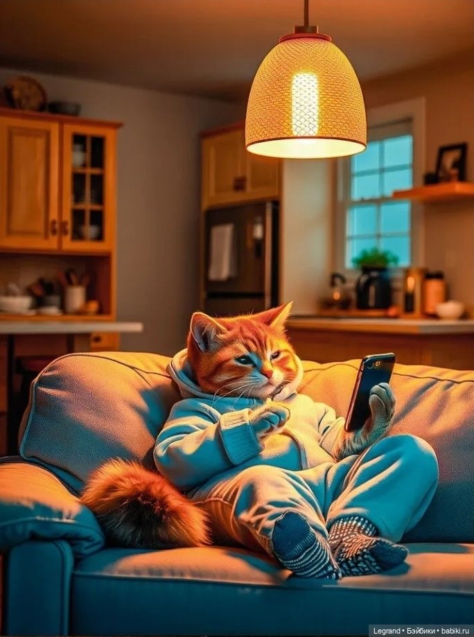 Где-то не здесь, в Городе котов и кошек...🤗