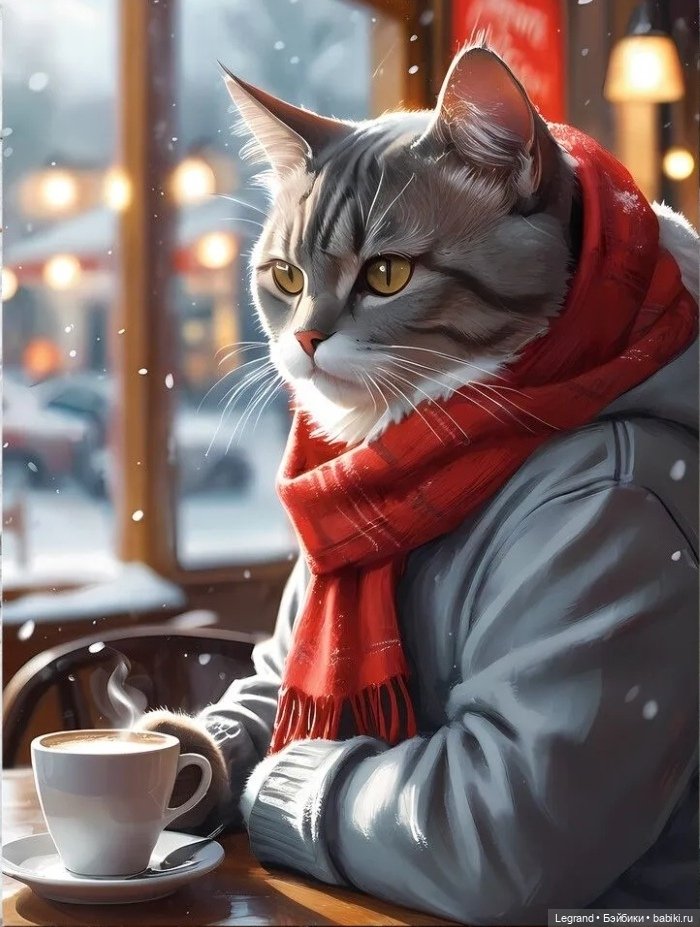 Где-то не здесь, в Городе котов и кошек...🤗