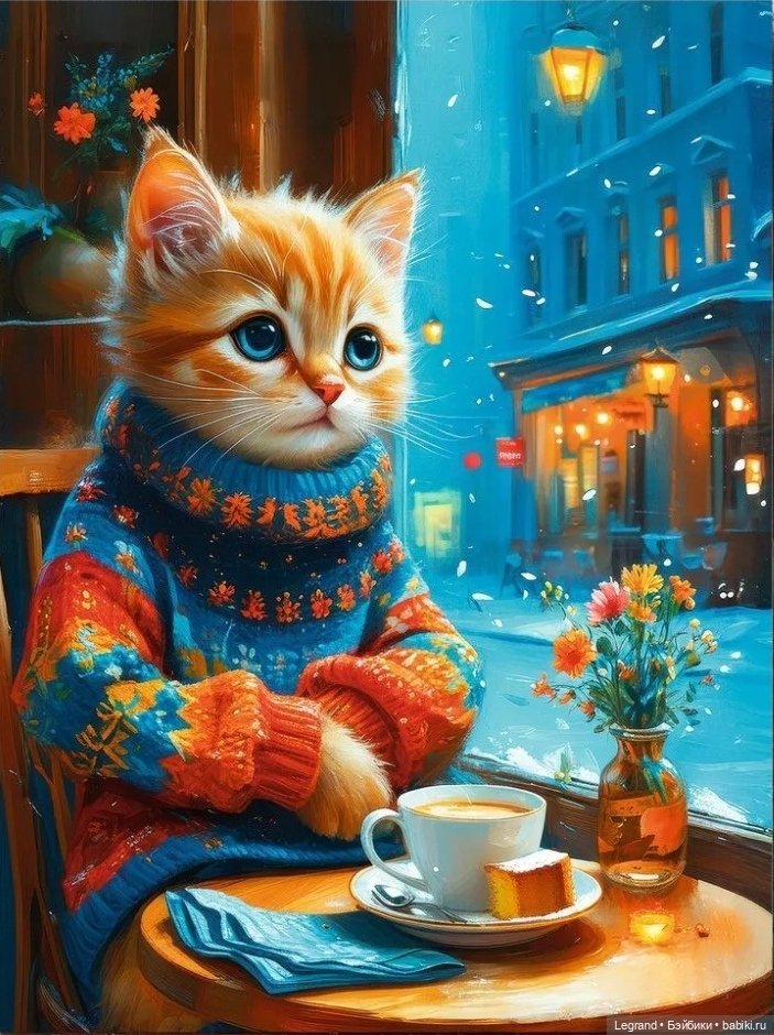 Где-то не здесь, в Городе котов и кошек...🤗