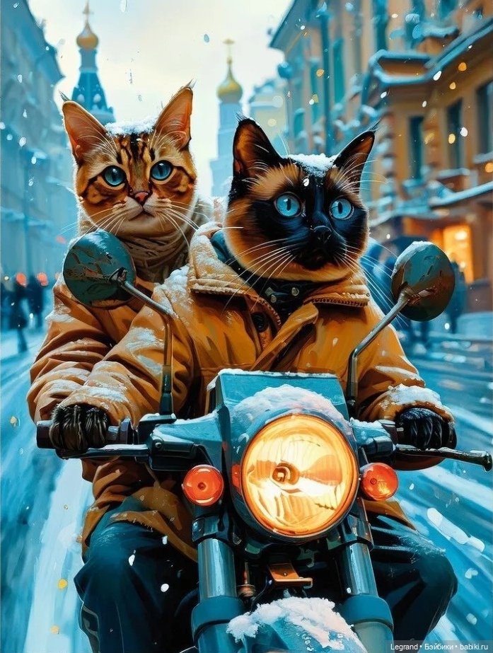 Где-то не здесь, в Городе котов и кошек...🤗