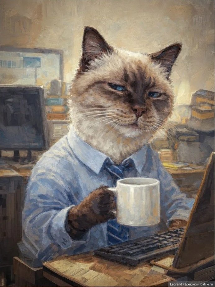 Где-то не здесь, в Городе котов и кошек...🤗