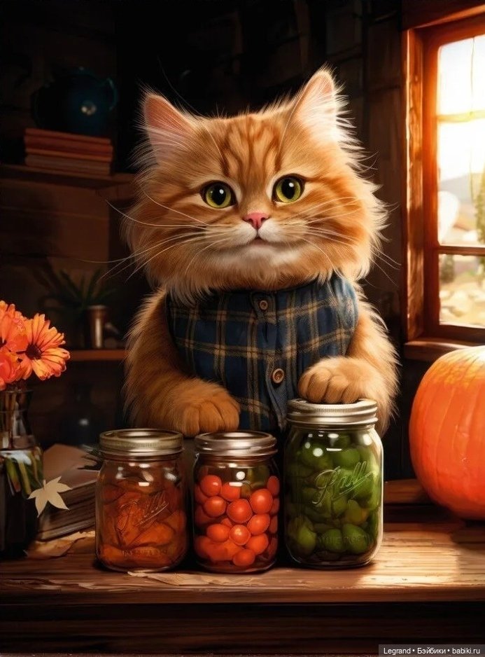 Где-то не здесь, в Городе котов и кошек...🤗