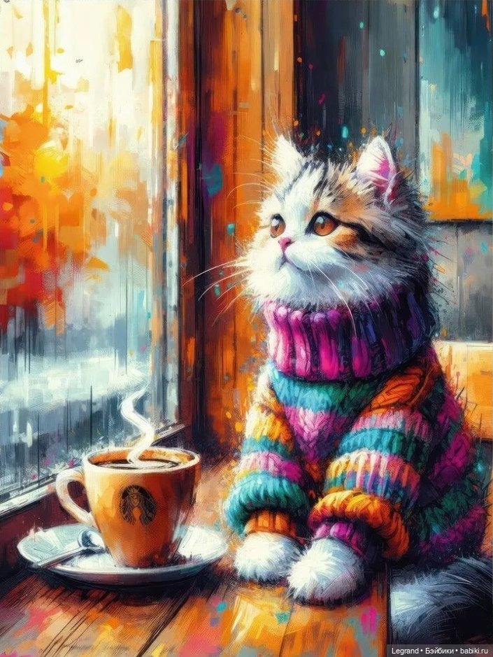 Где-то не здесь, в Городе котов и кошек...🤗