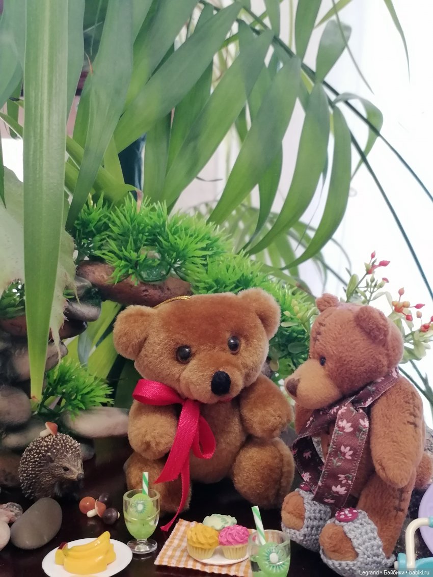 Из жизни моих мишек: Мишель, Стефан и ёжик Санни