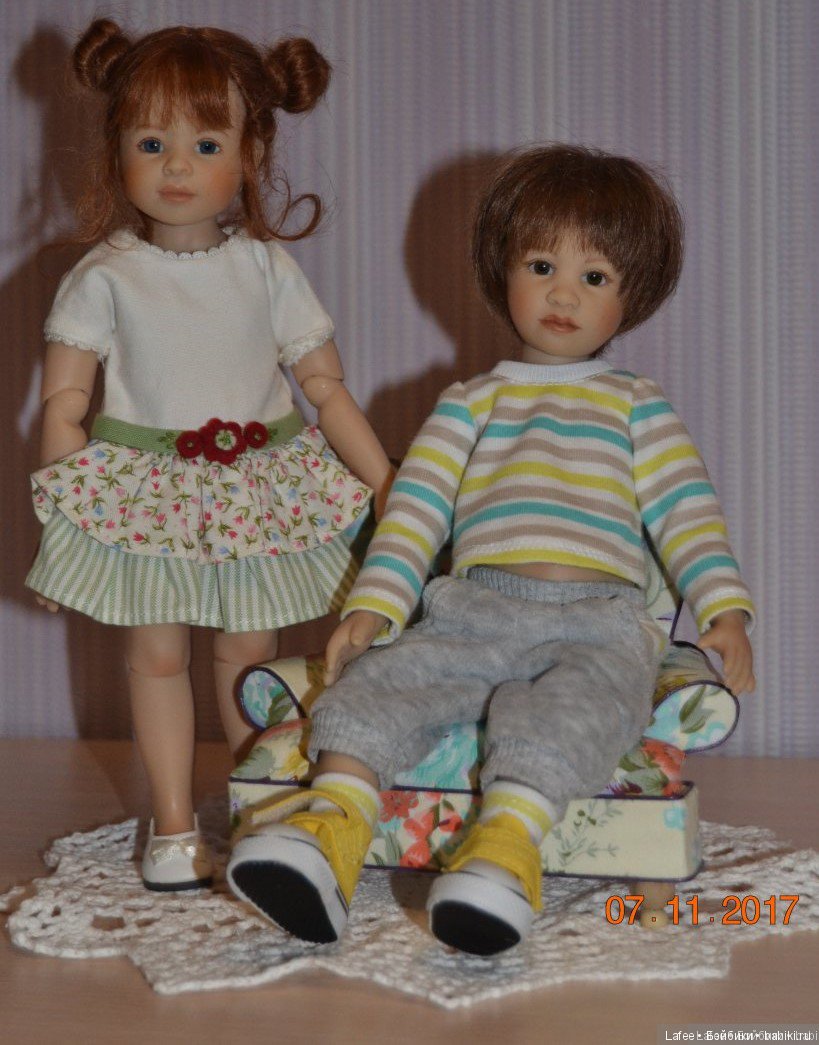 Маленькие эльфы Зои и Джонатан от Heidi Plusczok