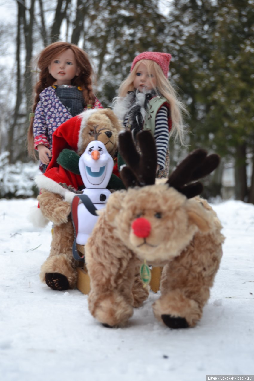 Ура! Каникулы! Fien и Lillimarie Zwergnase на зимней прогулке