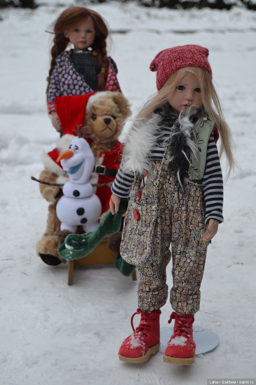 Ура! Каникулы! Fien и Lillimarie Zwergnase на зимней прогулке