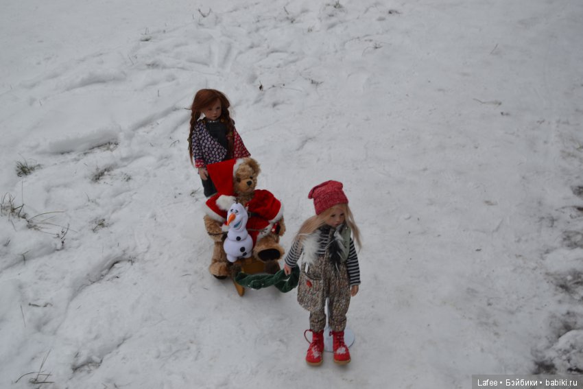 Ура! Каникулы! Fien и Lillimarie Zwergnase на зимней прогулке