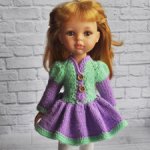 Одежда для кукол - Платье мята-сирень (снижение цены!) купить в Шопике ...