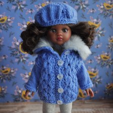 Комплект для куклы Паола Рейна (обновила - пальто+берет)