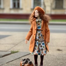 Пальтишки для Лоры и Ребекки (Ptichka art dolls)