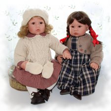 Моя коллекция кукол Lee Middleton. Часть вторая.  "Совершенно зимние девочки" - "Beary Best Friends" и "New England Morning"