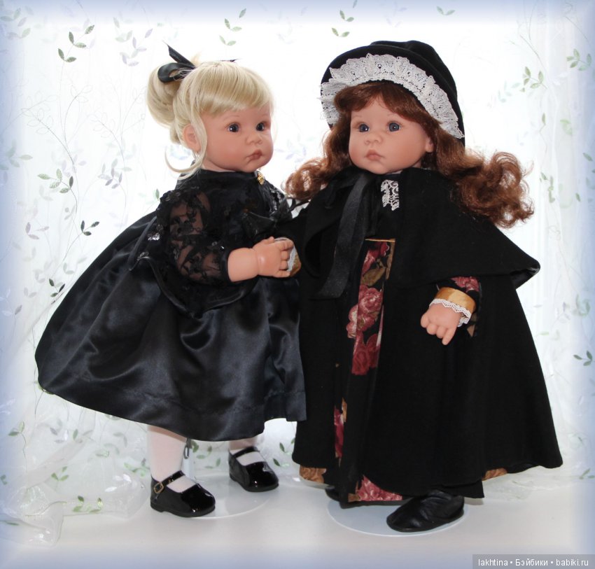 Моя коллекция кукол Lee Middleton. Часть 5. Две дамы в чёрном - "Маленькая сестра Сара" и "Викторианская Роза"