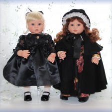 Моя коллекция кукол Lee Middleton. Часть 5. Две дамы в чёрном - "Маленькая сестра Сара" и "Викторианская Роза"