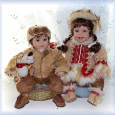 Зимние дети. Зарисовка - настроение