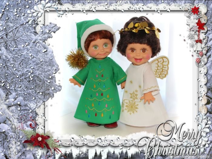 Куклы Galoob Baby Face поздравляют с рождеством (фото 8)