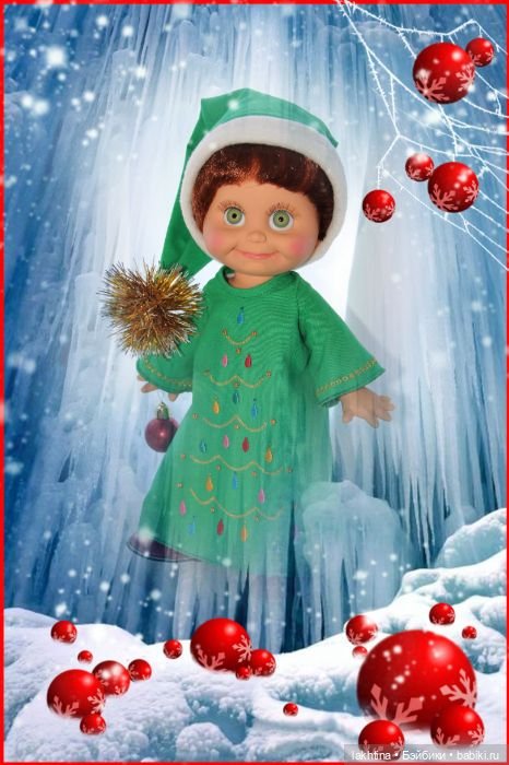 Куклы Galoob Baby Face поздравляют с рождеством