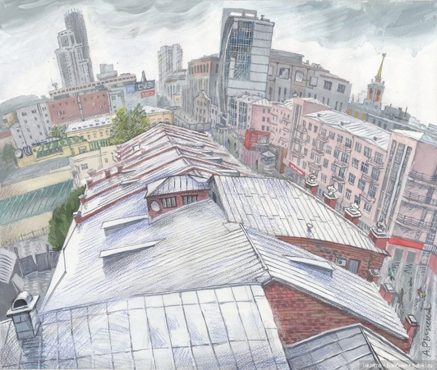 Нарисованный Екатеринбург Алексея Рыжкова Часть вторая