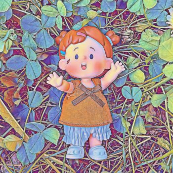 Мишка - девочка-мультик