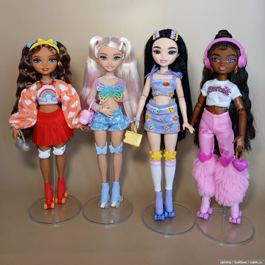 Обзор кукол Barbie dream besties. Часть первая Вечеринка на роликах