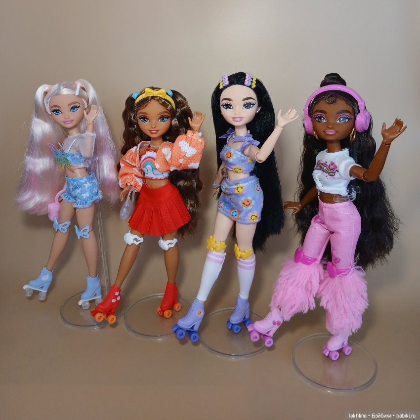 Обзор кукол Barbie dream besties. Часть первая Вечеринка на роликах