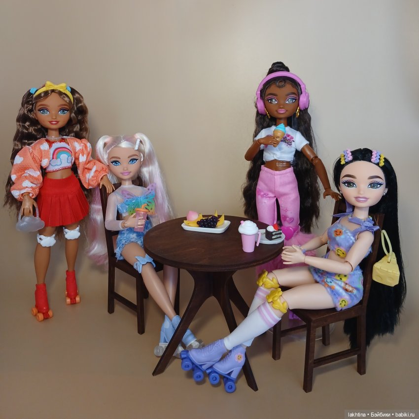 Обзор кукол Barbie dream besties. Часть первая Вечеринка на роликах