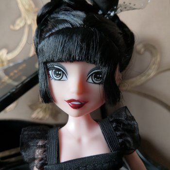 Кукла модель Уэнсдей Аддамс шарнирная 24 см