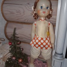 Кукла СССР паричковая