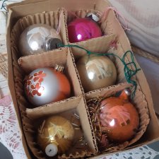 Набор елочных шаров СССР